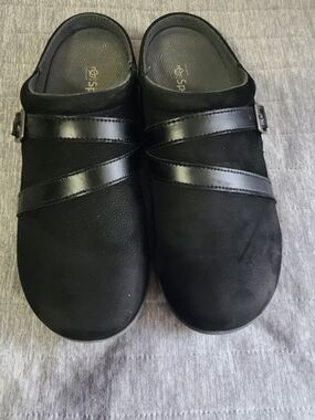 Spenco Black Slip-On Comfort Clog